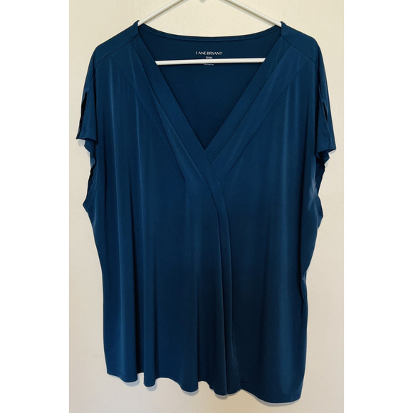 Lane Bryant Blouse Women’s 22/24 2X 3X Black Blue ~Lot of 2~ Career Casual Tops - Picture 9 of 12